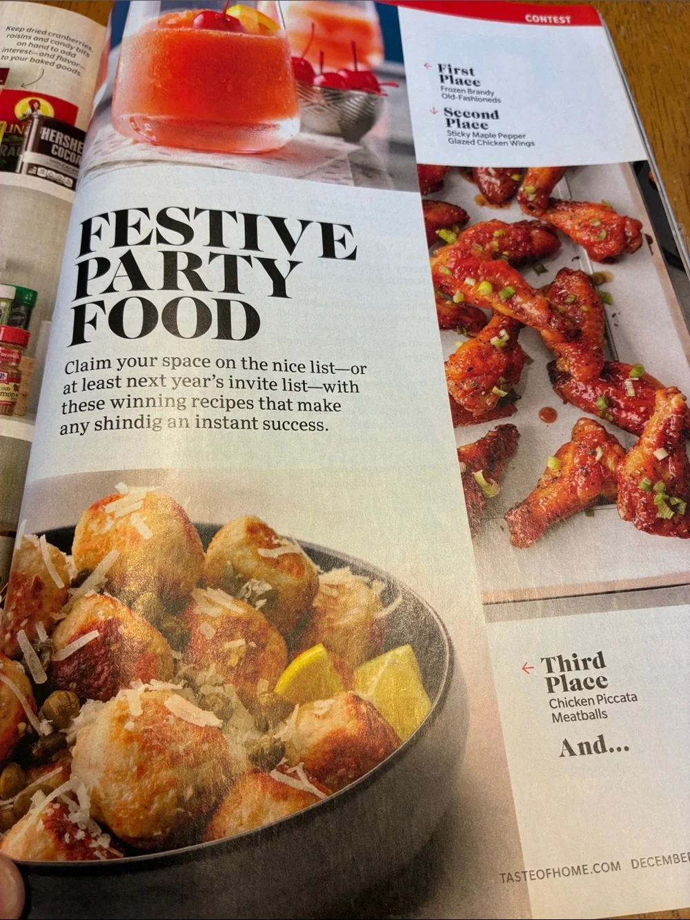 Lot of three Taste of Home cookbook Magazines